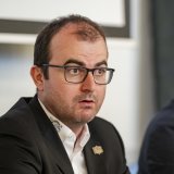 Image d'illustration - le président du HC Sierre Alain Bonnet et celui du HCV Martigny, Patrick Polli